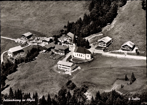 Ansichtkaart Balderschwang in de Allgäu, luchtfoto