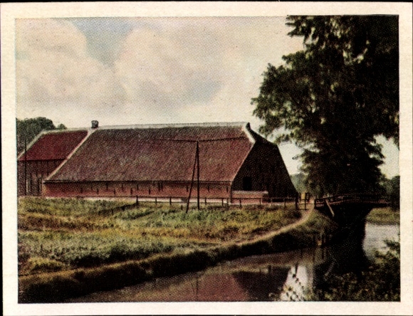 Collection picture on German plaice, Hans vd Nordmark, picture no. 129, East Frisian farm