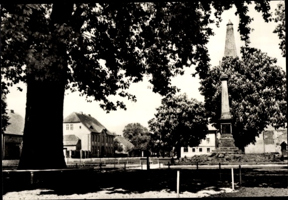 Postcard Letschin in the Märkisch Oderland district, Platz der Einheit