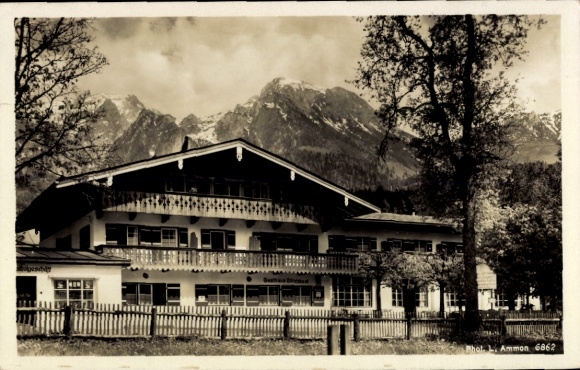 Postcard Schönau am Königssee Upper Bavaria, Gasthaus Zillnhäusl