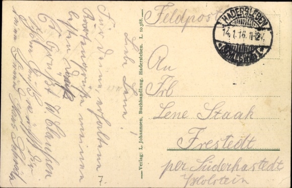 Postcard Haderslev Hadersleben Denmark, infantry barracks