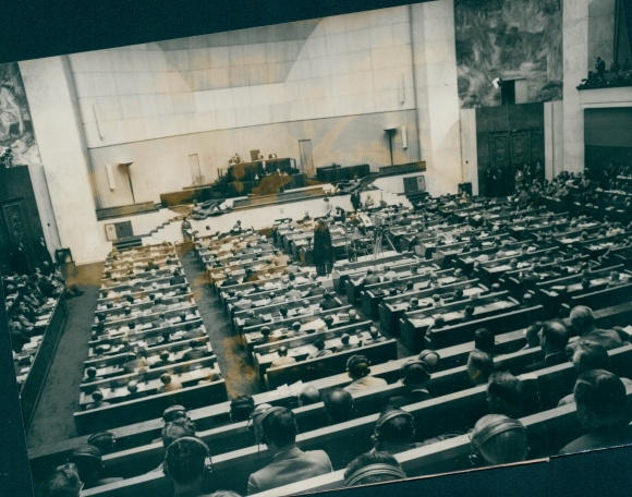 Photo Max Schirner Berlin, International Atomic Energy Conference in Geneva, Opening