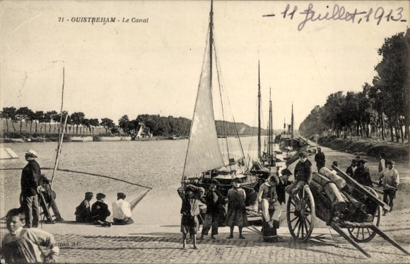 Postcard Ouistreham Calvados, Canal