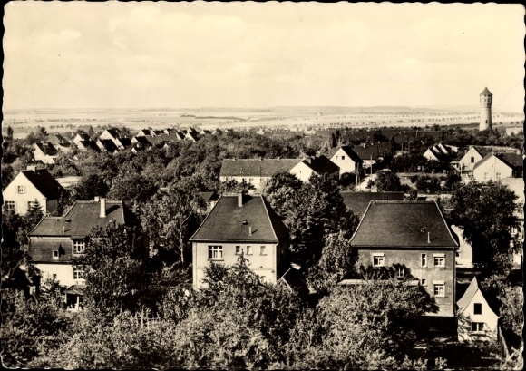 Postcard Klostermansfeld in Saxony Anhalt, view of the city, tower