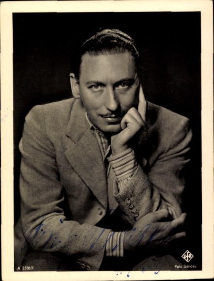 Ak Schauspieler Willy Birgel, Portrait, Autogramm