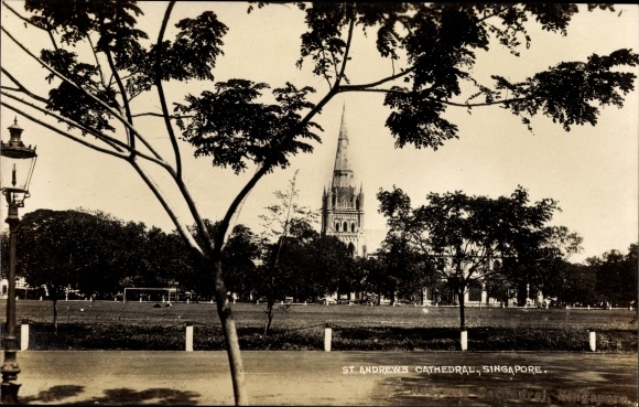 Postcard Singapore Singapur, St. Andrew's Cathedral