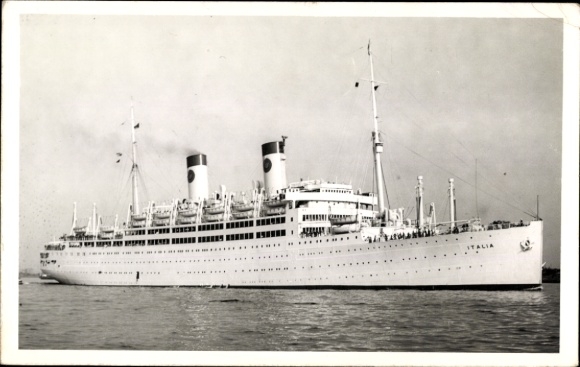 Ak Passagierschiff MS Italia, Home Lines