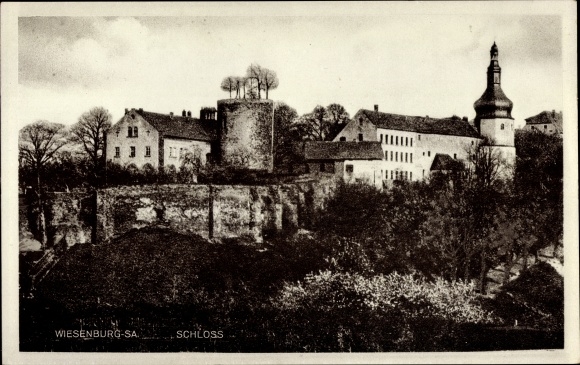 Ansichtkaart Wiesenburg Wildenfels in Saksen, kasteel