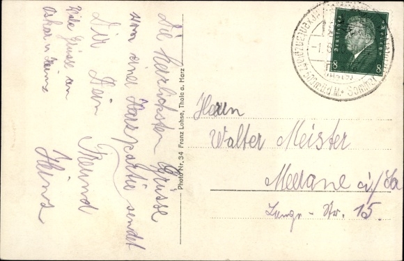 Postcard Thale in the Harz Mountains Saxony Anhalt, panorama