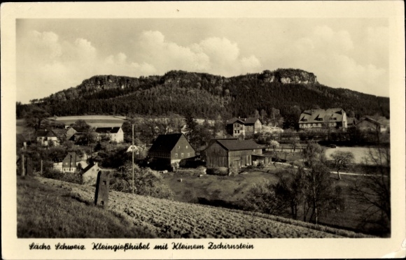 Ak Kleingiesshübel Reinhardtsdorf Schöna in Saksen, Kleinen Zschirnstein, Panorama