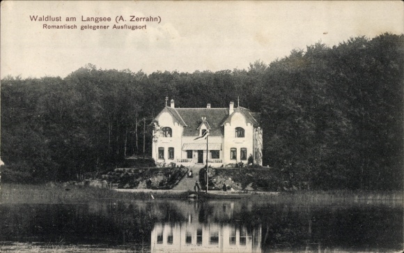 Ak Nübel Schleswig Holstein, Waldlust am Langsee