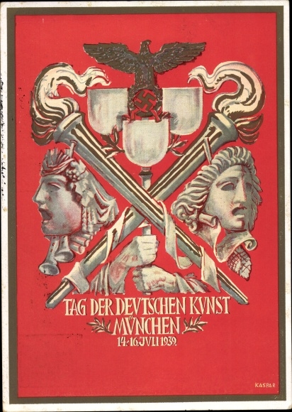 Artist PC Kaspar, Munich, Day of German Art, 14.-16. July 1939