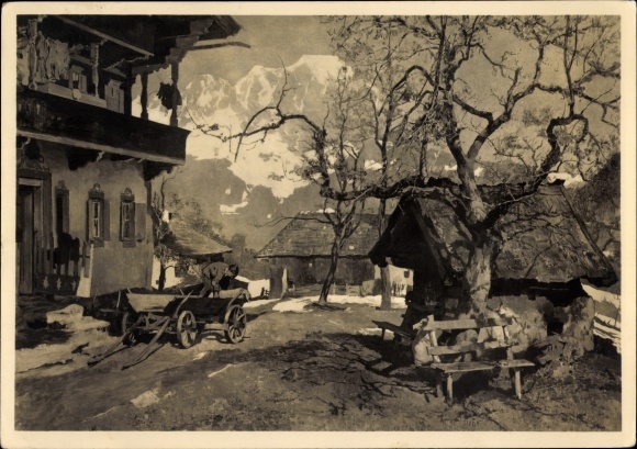 Artist Postcard Kempf Hartenkampf, G. Th., around Easter, HDK 396