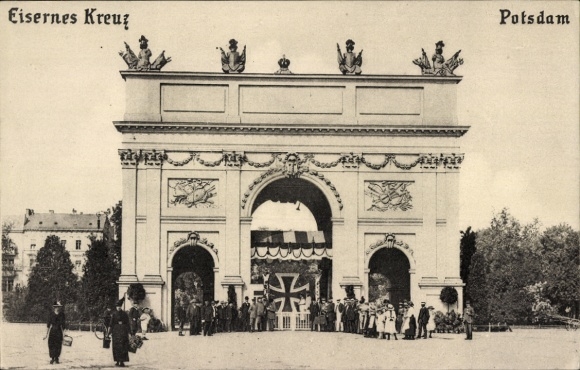 PC Potsdam, Brandenburg Gate, Iron Cross, for the benefit of war relief