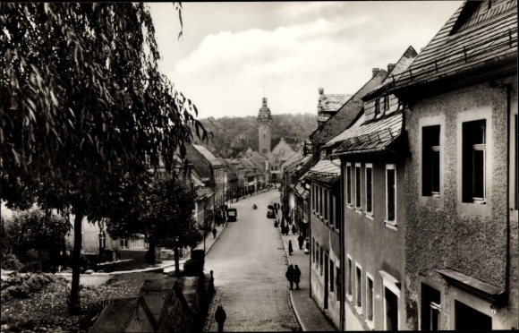 PC Waldheim in Saxony, street section in town
