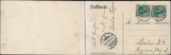 Klapp Postcard Zechlin Rheinsberg in der Mark, Panorama