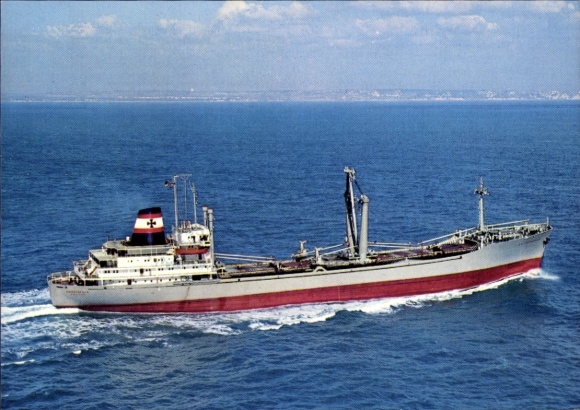 Postcard cargo ship MS Crostafels, DDG Hansa
