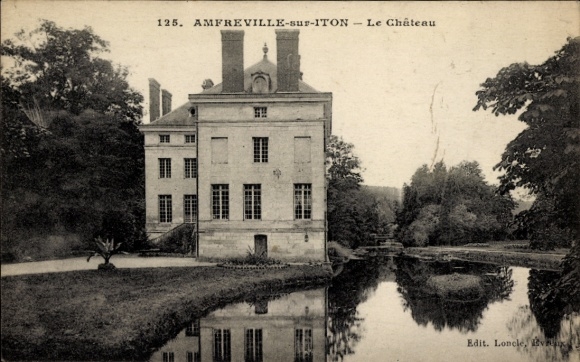 Postcard Amfreville sur Iton Eure, Le Chateau