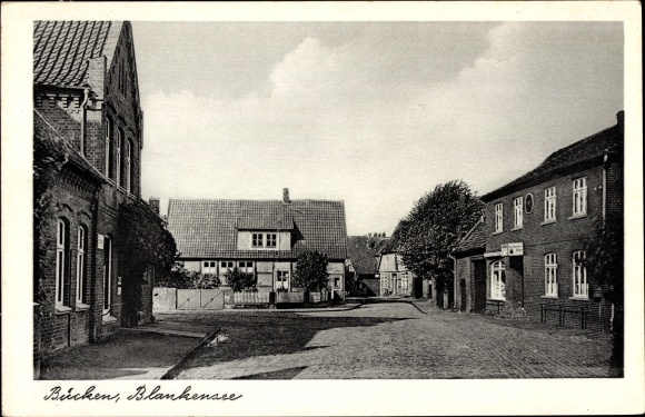 Postcard Bücken in Lower Saxony, Blankensee, street scene