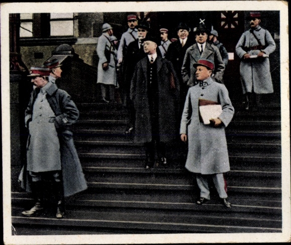 Collector's picture The Post-War Period No. 61, January 1923, occupation of the Ruhr area, arrest of Fritz Thyssen
