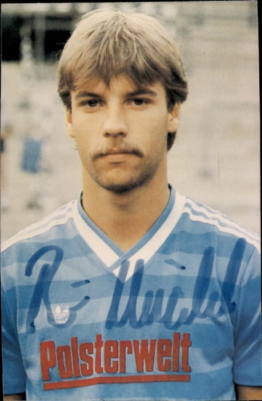 Autogrammkarte Fußballer Peter Knäbel, VfL Bochum, Autogramm