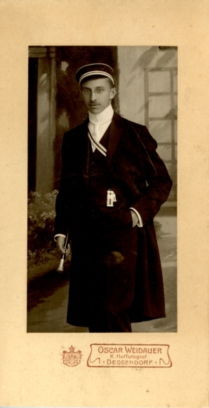 CdV Portrait eines Studenten