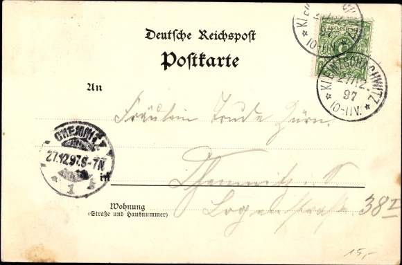 Litho Dresden Ost Kleinzschachwitz, Kurhaus, Stoom boot Pillnitz