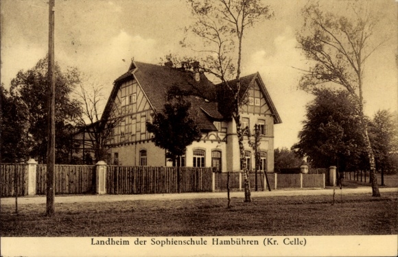 Postcard Hambühren in Lower Saxony, country home of the Sophienschule