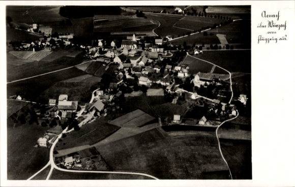 Postcard Arnach Bad Wurzach in Upper Swabia, aerial photograph