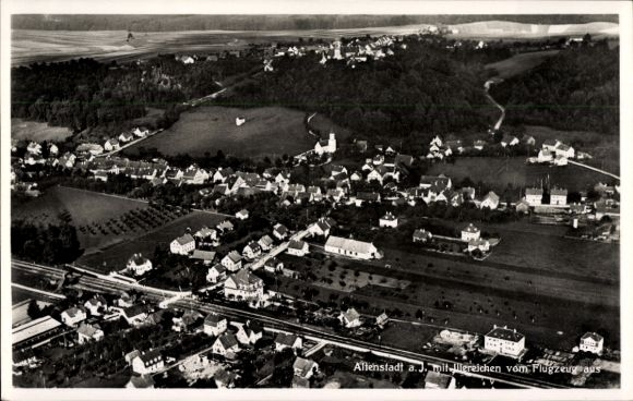 Ansichtkaart Altenstadt an der Iller, luchtfoto