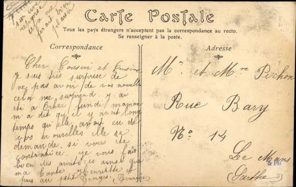 Postcard Broglie Eure, The Church
