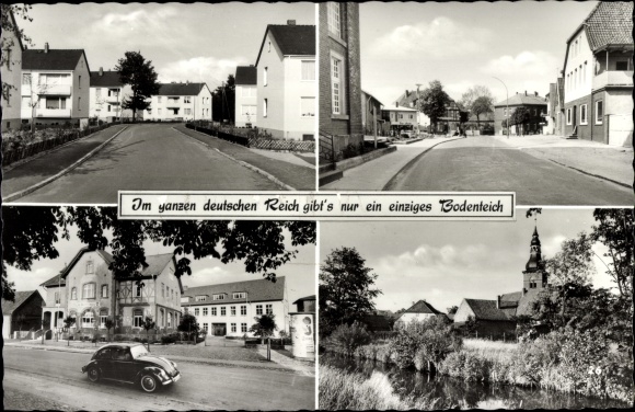 Postcard Bad Bodenteich in the Lüneburg Heath, street section