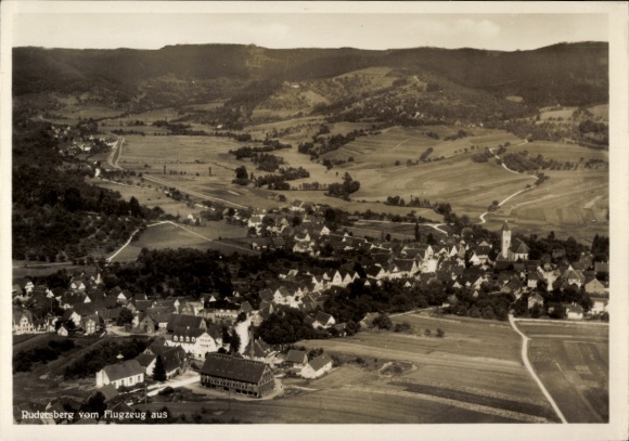 Ak Rudersberg in Württemberg, Fliegeraufnahme