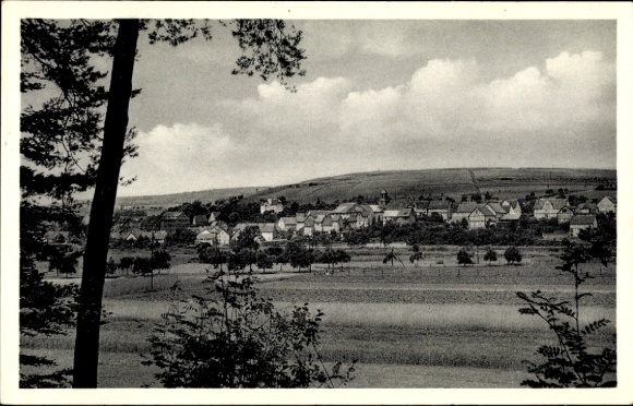 Postcard Beiseförth Malsfeld in Hesse, total view