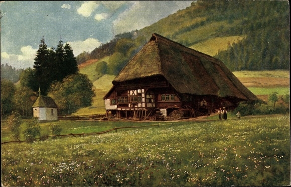 KP artysty Hoffmann, H., Schwarzwald, Schwarzwald dom z kaplicą
