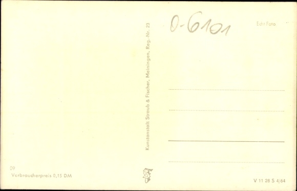 Postcard Unterkatz Dörrensolz Wasungen in the Thuringian Forest, Panorama, holiday camp, country store