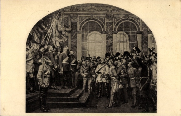 PC Imperial Proclamation in Versailles, Bismarck, Kaiser