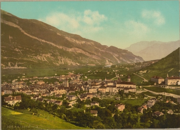Photo Chur canton Graubünden, view of the town