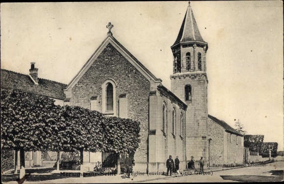 Ak Morsang Seine Essonne, L´Église