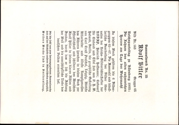 Collective picture Adolf Hitler, Nuremberg Nazi Party Rally 1935, Wehrmacht flags, collective work no. 15 picture 143