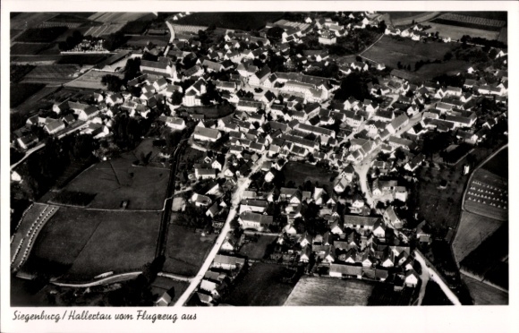 Postcard Siegenburg in Lower Bavaria, aerial photograph