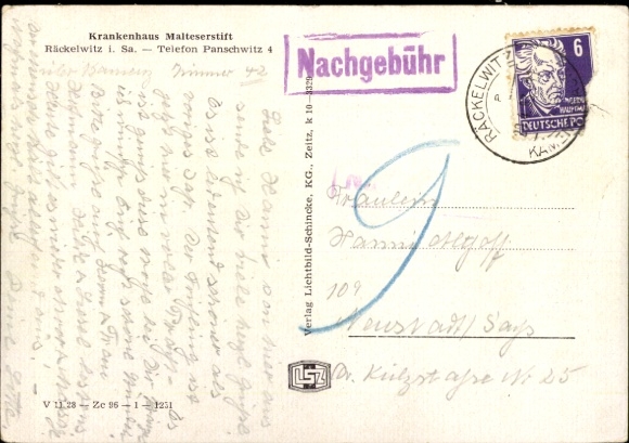 KP Räckelwitz Oberlausitz, Szpital Malteserstift, motyw jeziora