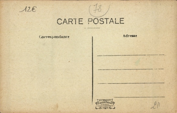 Postcard Juziers-Yvelines, Rue du Capron