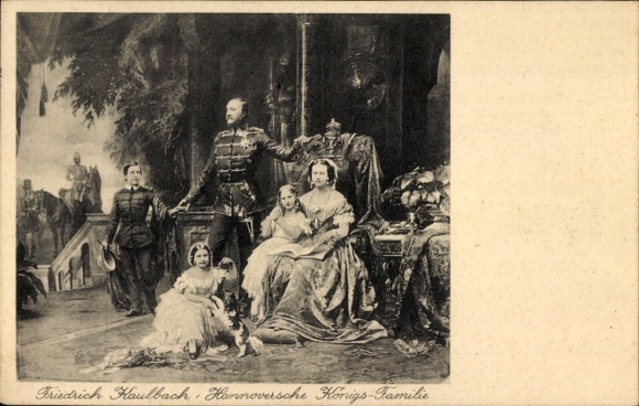 Artist Postcard Friedrich Haubach, Hanoverian Royal Family