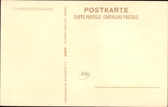 Artist Postcard G. Kiefer &amp; Cie. Basel, Zurich, tableware and figure from the Meissen Porcelain Manufactory