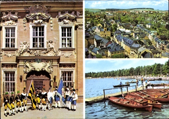 Snowberg in the Ore Mountains, historic building, celebrations, festive costumes, natural views...