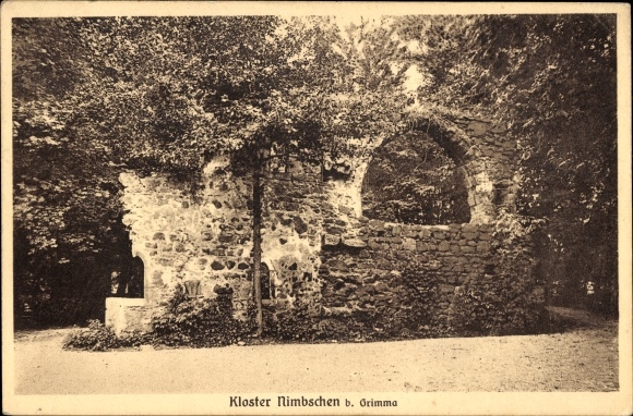Ak Nimbschen Grimma in Saksen, Nimbschen-klooster