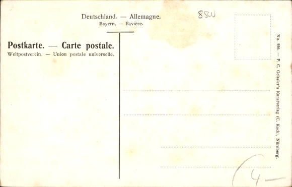 Artist Postcard Kley, Heinrich, Nuremberg in Middle Franconia Bavaria, Schöner Brunnen