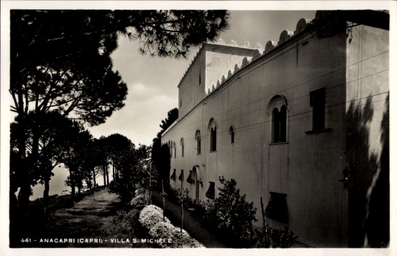 Ak Anacapri Capri Neapel Campania, Villa S. Michele