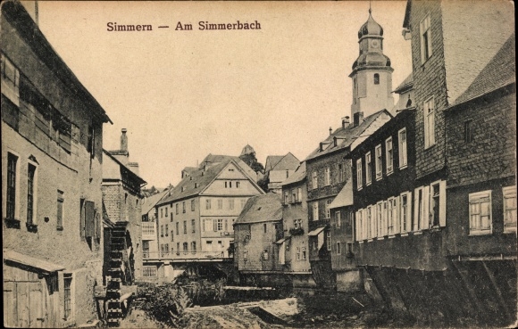PC Simmern im Hunsrück, lot at the Simmerbach, water mill